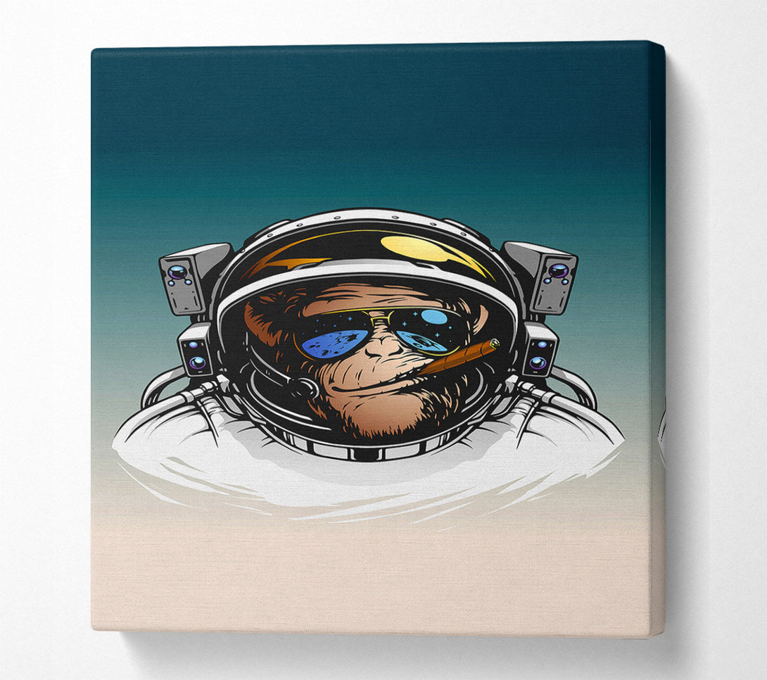  A Canvas Print of Astronaut Monkey Canvas Wall Art