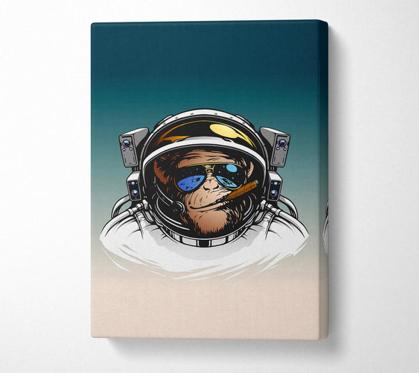  A Canvas Print of Astronaut Monkey Canvas Wall Art