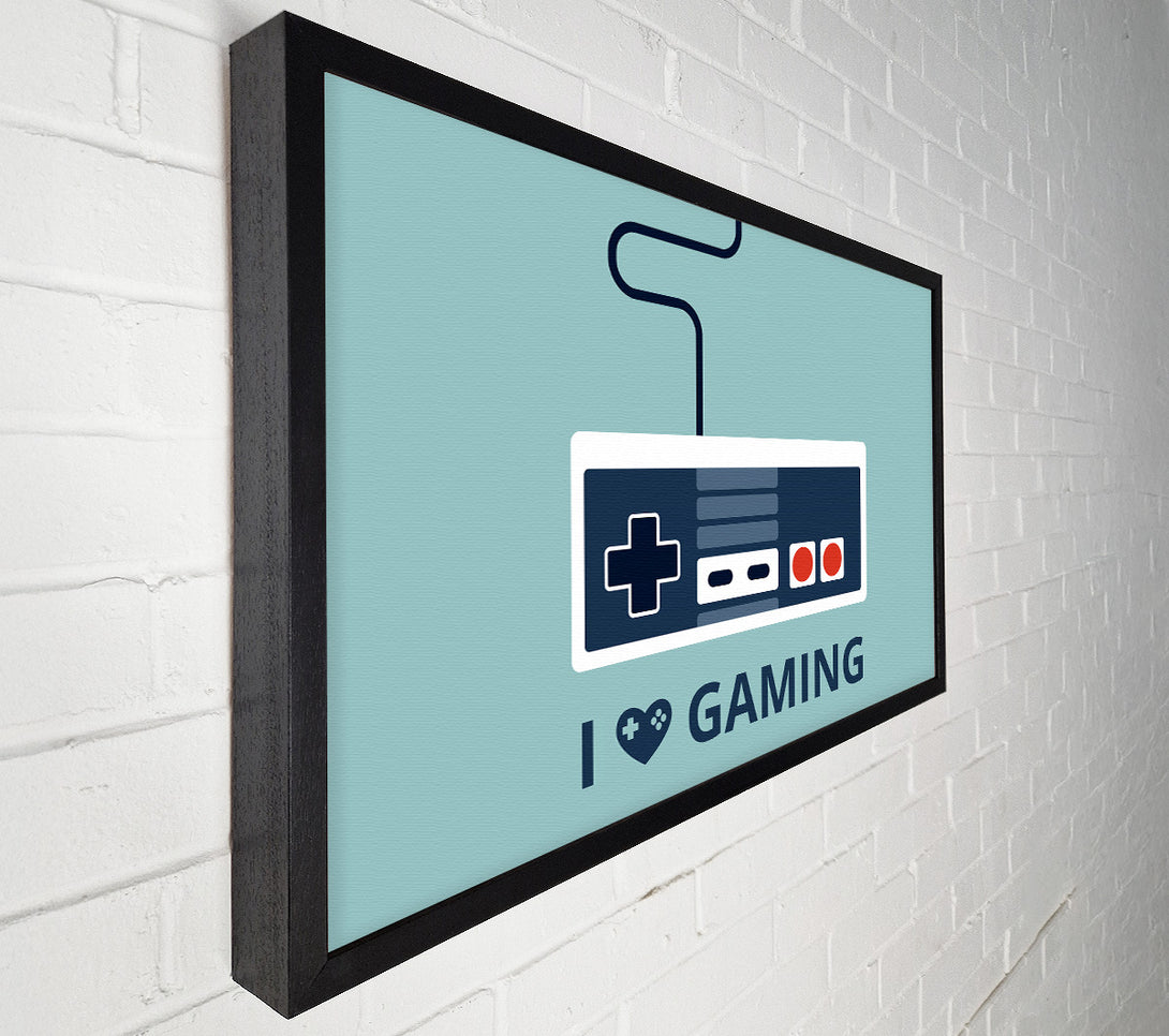  A Canvas Print of I Love Gaming Canvas Print