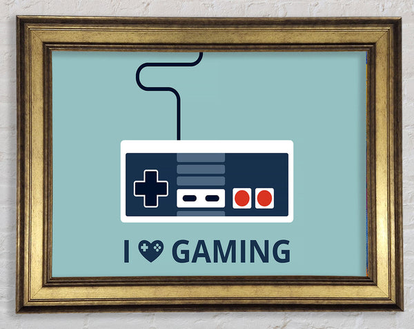 I Love Gaming Framed Print