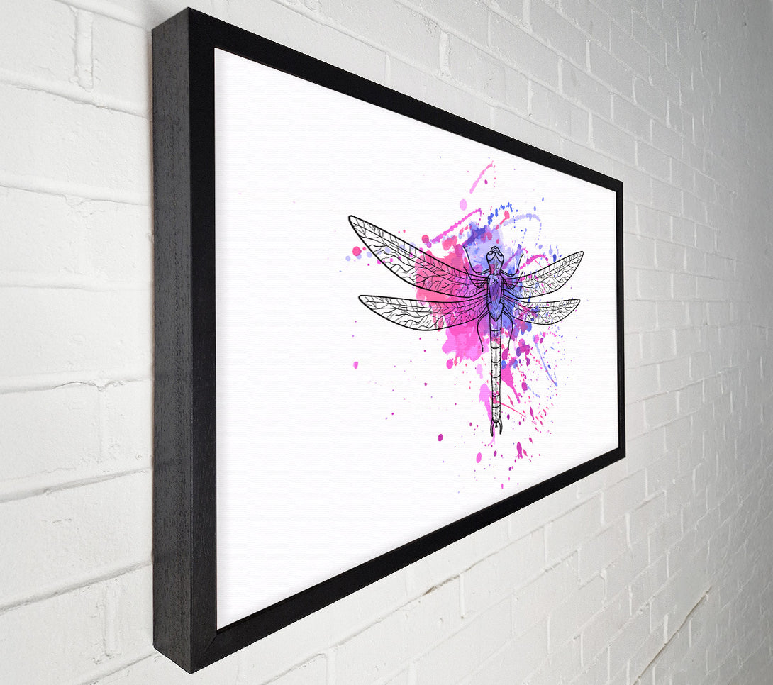  A Canvas Print of Dragonfly Splash Canvas Art