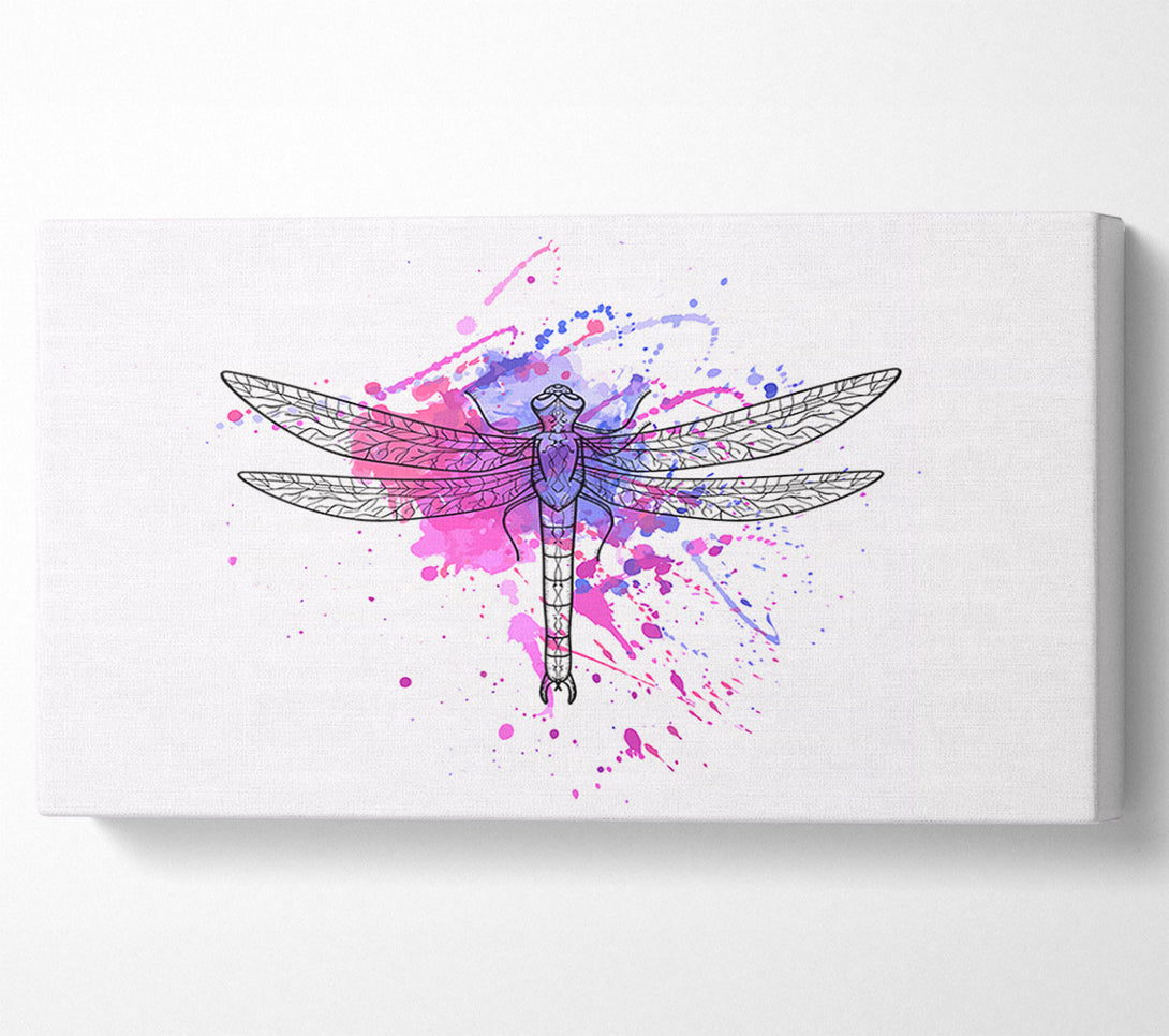  A Canvas Print of Dragonfly Splash Canvas Art