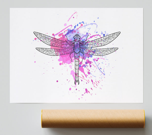 Dragonfly Splash Print