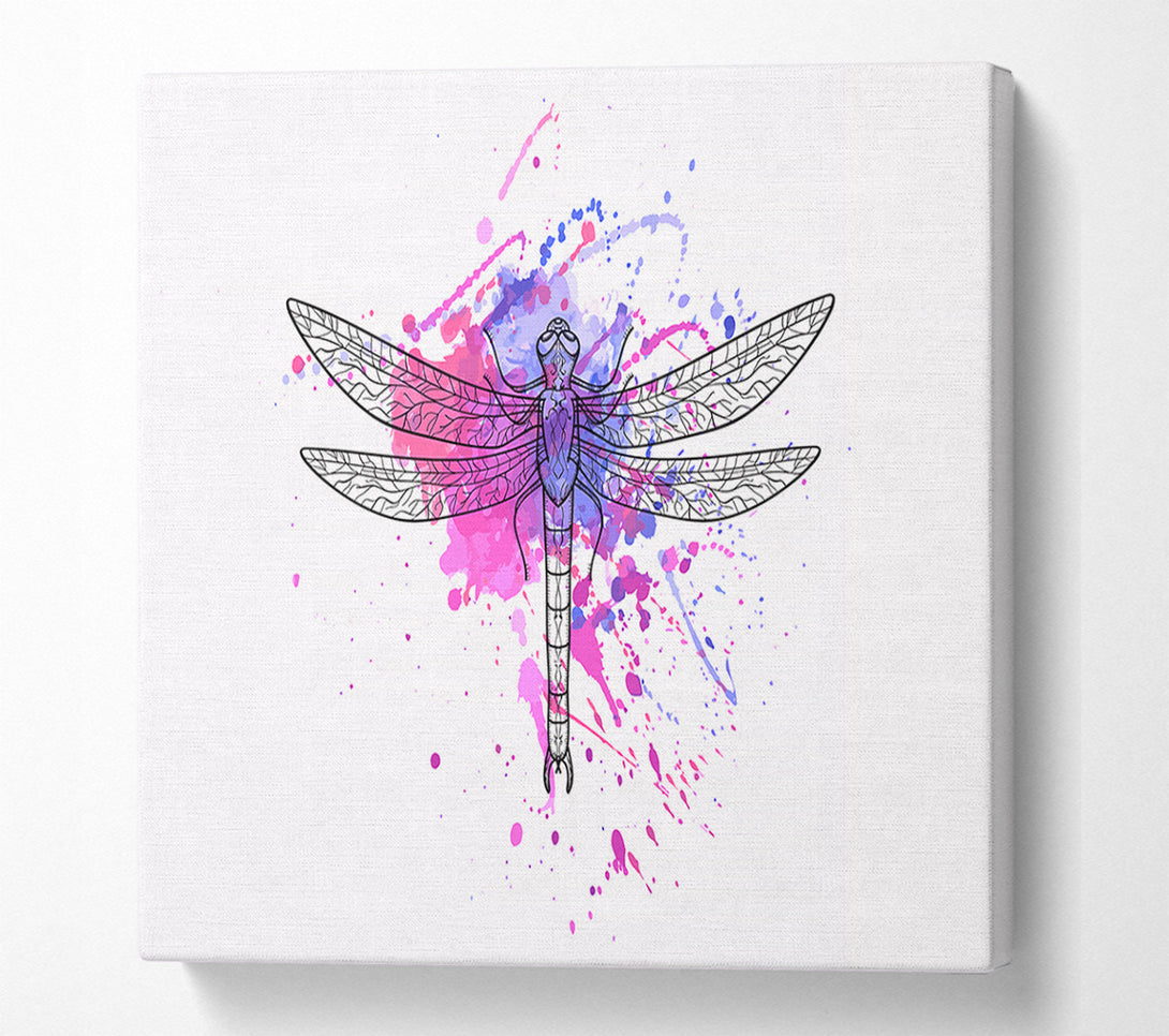  A Canvas Print of Dragonfly Splash Canvas Art