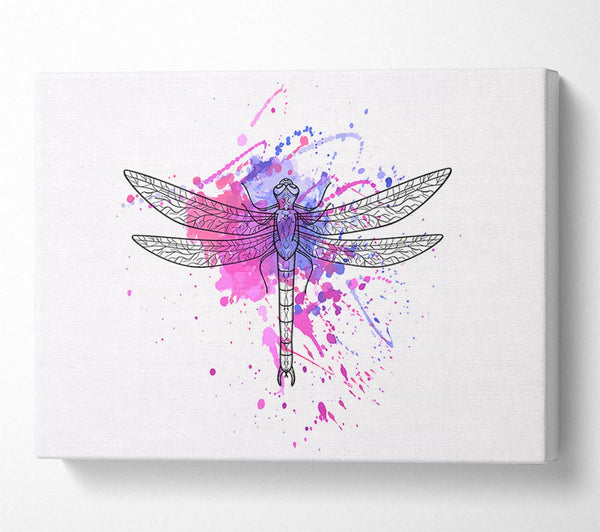  A Canvas Print of Dragonfly Splash Canvas Art