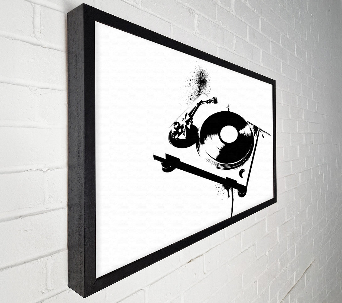  A Canvas Print of DJ Put The Record On Canvas Print