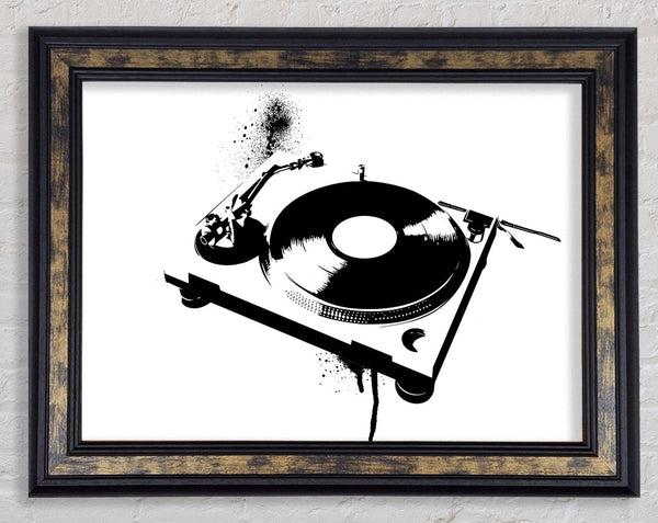 DJ Put The Record On Framed Print