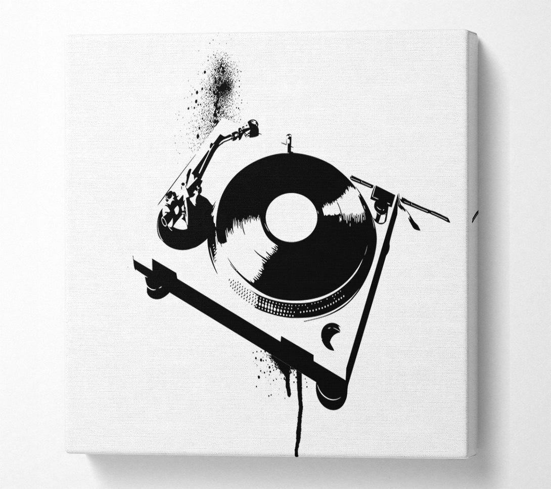  A Canvas Print of DJ Put The Record On Canvas Print