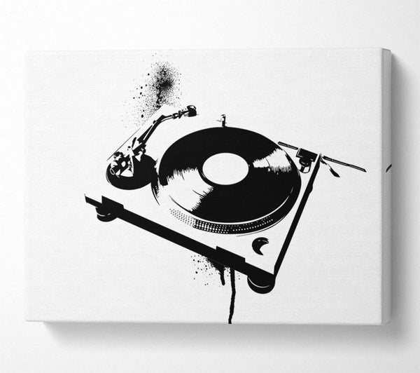  A Canvas Print of DJ Put The Record On Canvas Print