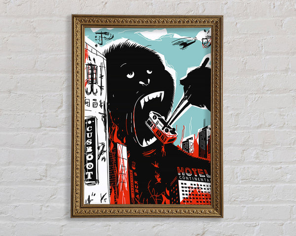 King Kong Chop Sticks Framed Print
