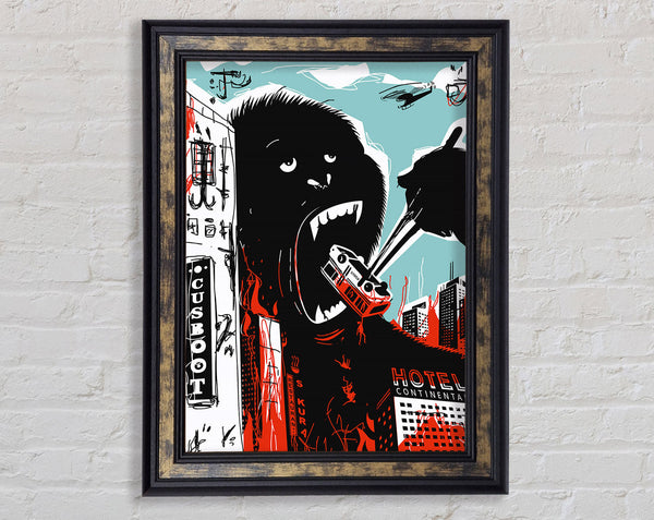 King Kong Chop Sticks Framed Print