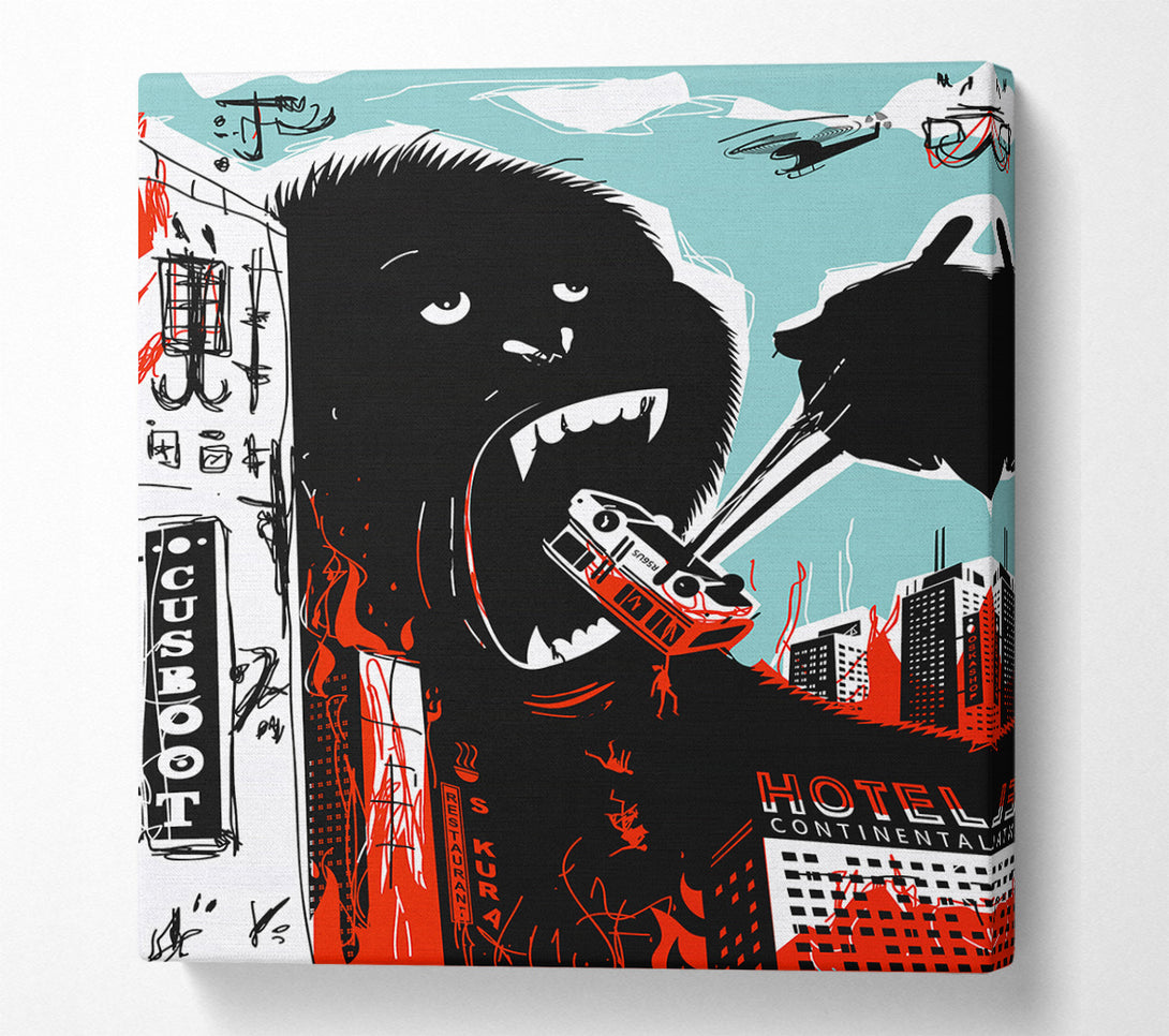  A Canvas Print of King Kong Chop Sticks Canvas Print