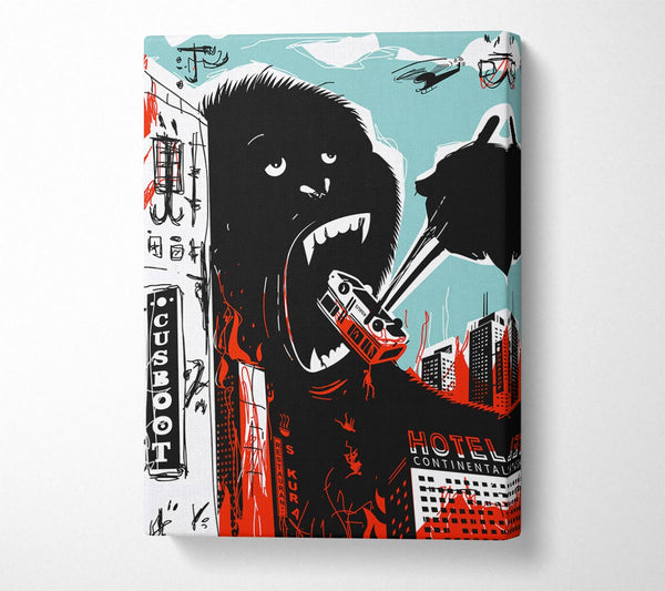  A Canvas Print of King Kong Chop Sticks Canvas Print