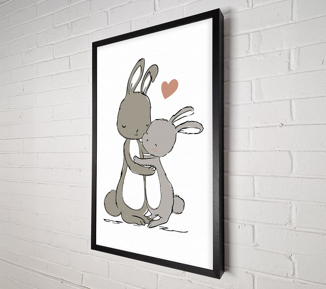  A Canvas Print of Bunny Love Canvas Wall Art
