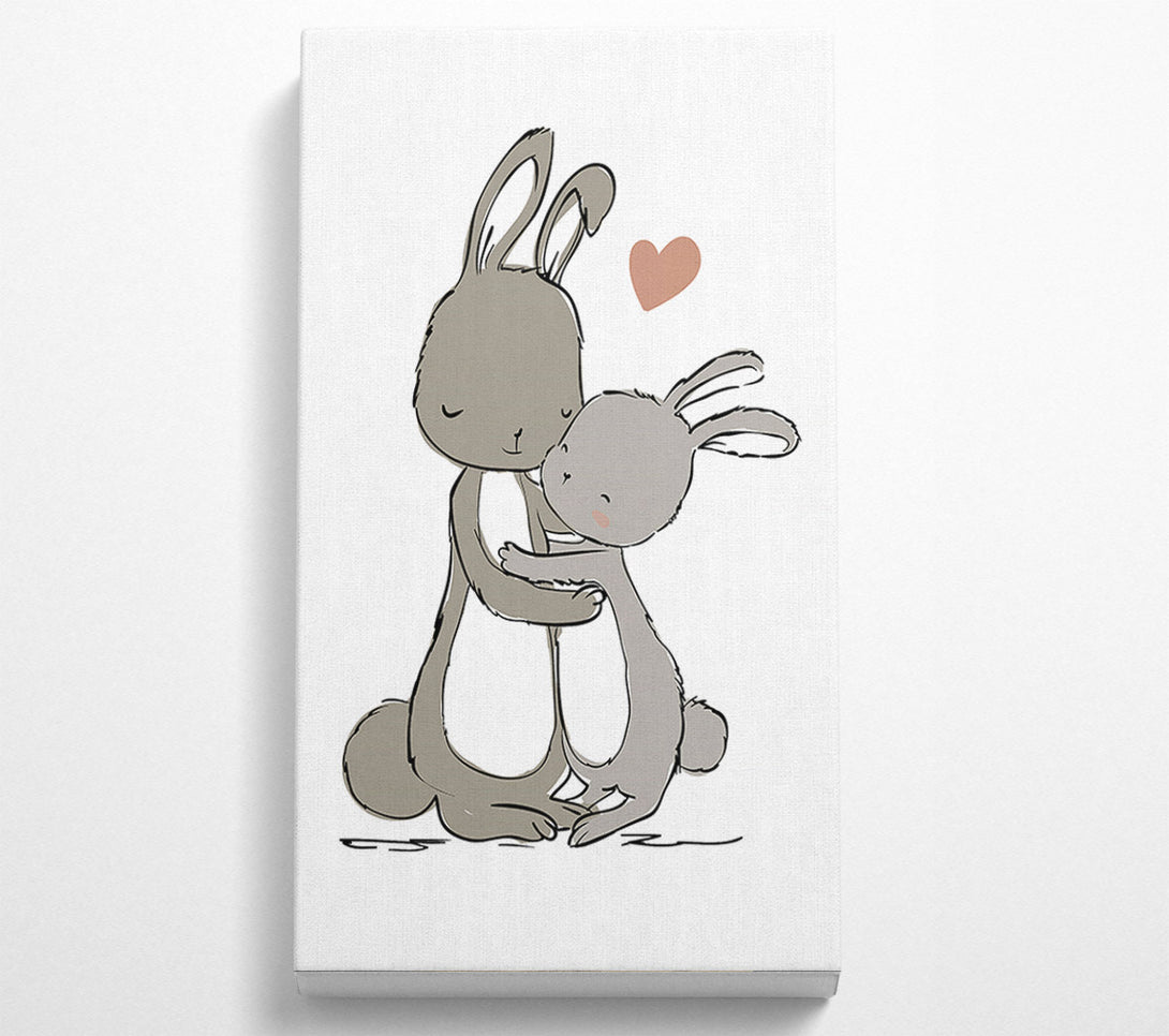  A Canvas Print of Bunny Love Canvas Wall Art
