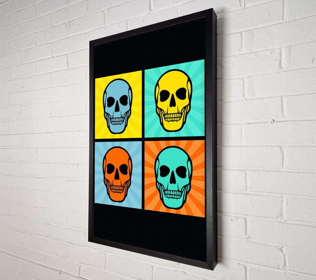  A Canvas Print of Smiling Skulls Canvas Print