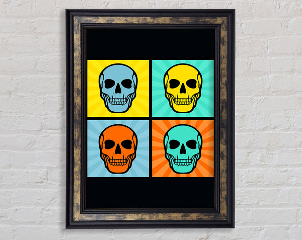 Smiling Skulls Framed Print