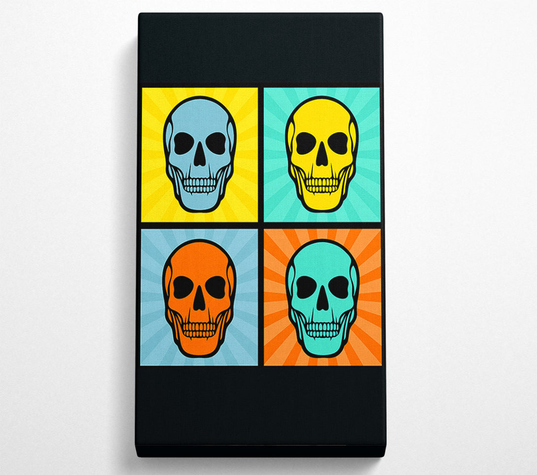  A Canvas Print of Smiling Skulls Canvas Print