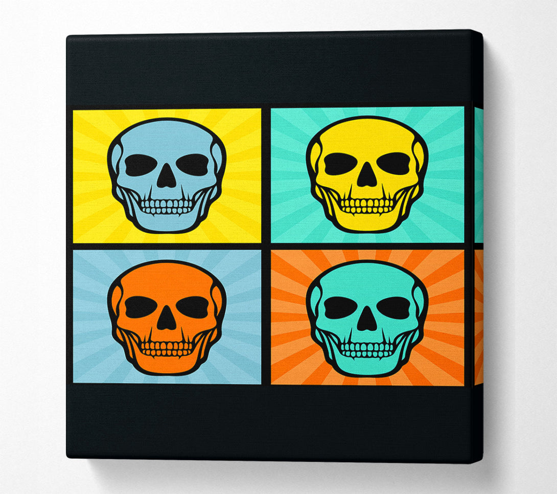 A Canvas Print of Smiling Skulls Canvas Print