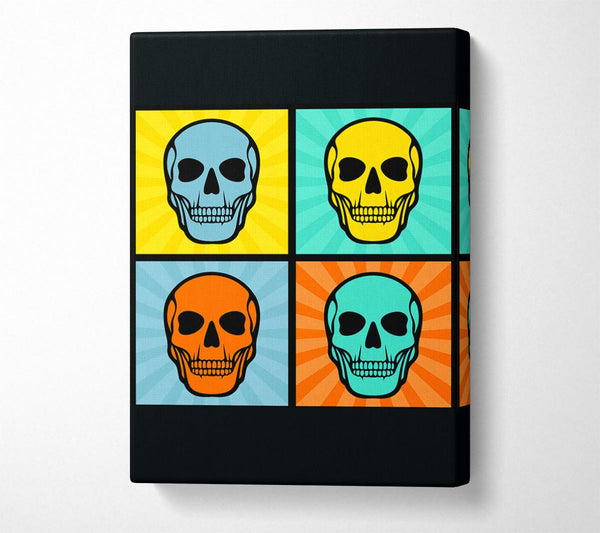  A Canvas Print of Smiling Skulls Canvas Print