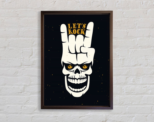 Lets Rock Framed Print