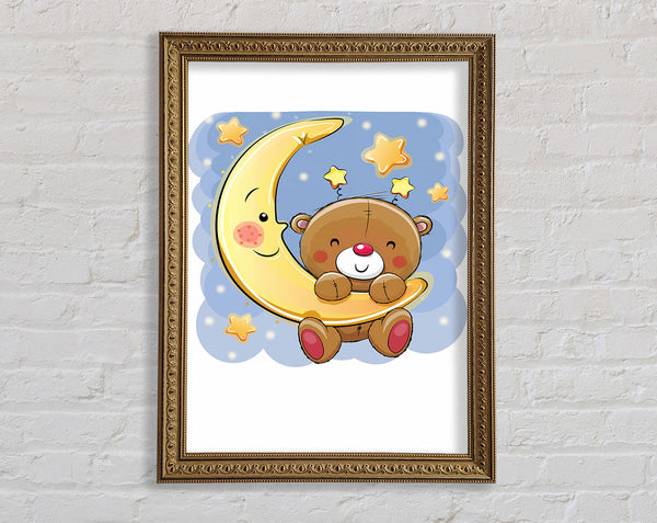 Bear In The Stars Framed Print
