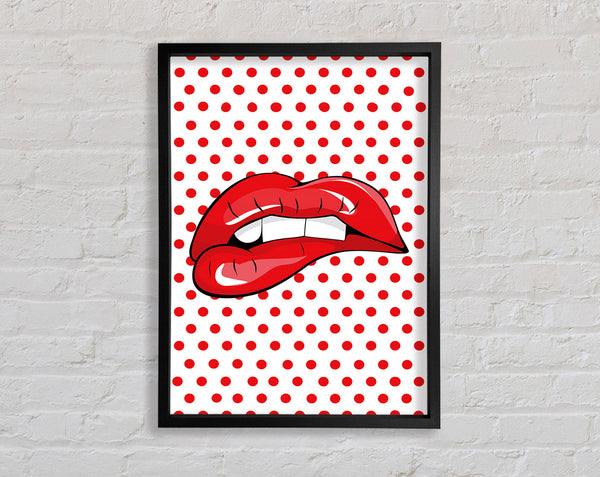 Red Lips 1 Framed Print