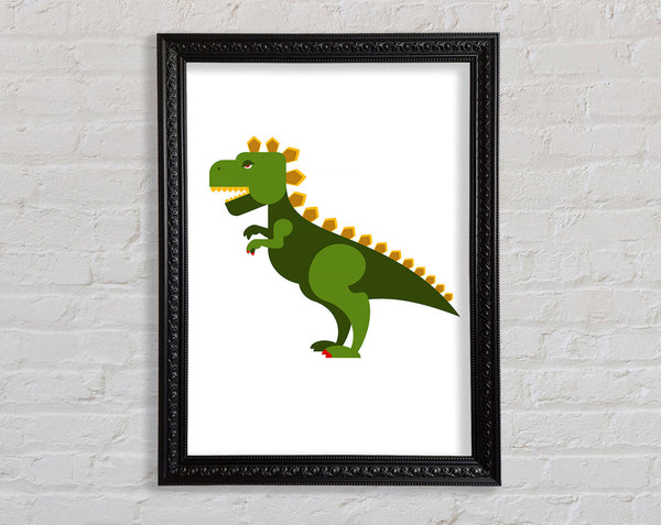 Funky Dinosaur Framed Print