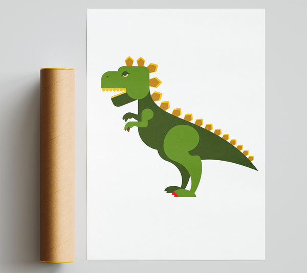 Funky Dinosaur Poster