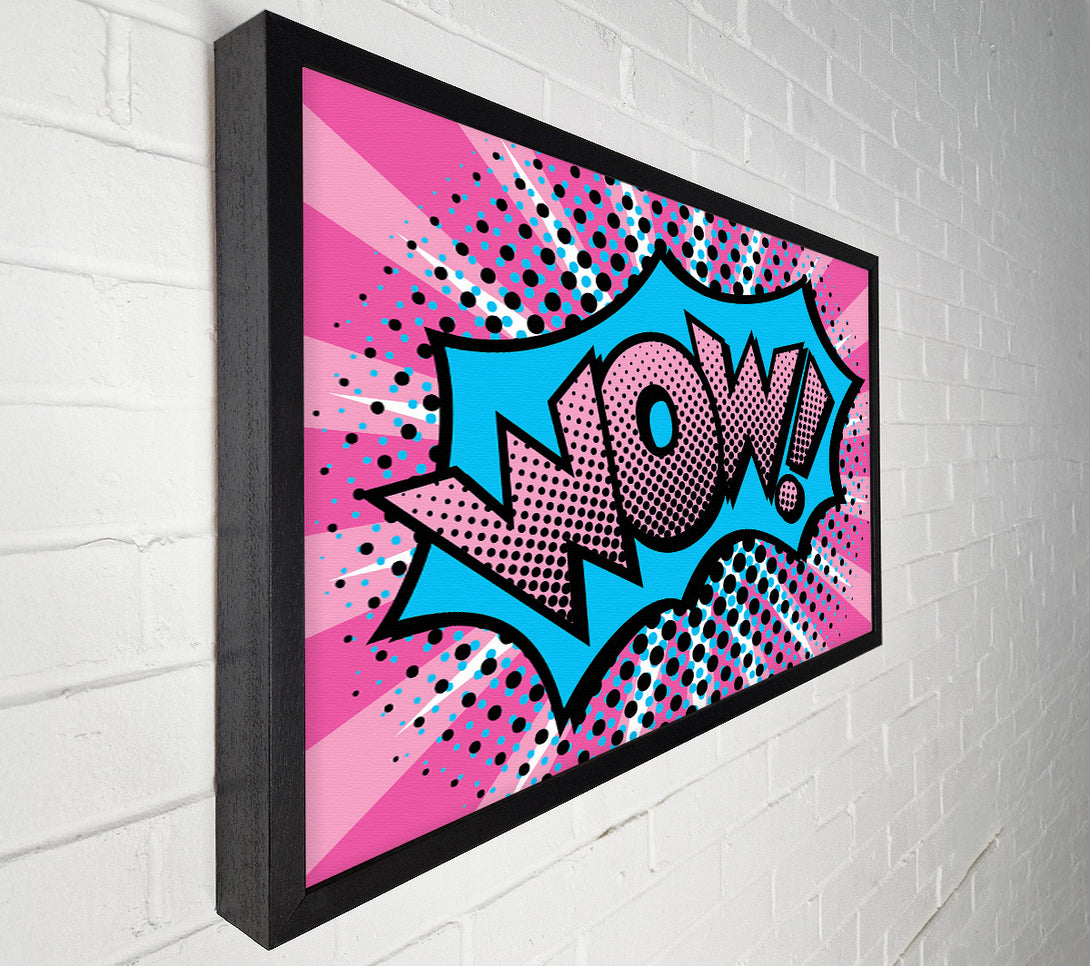  A Canvas Print of Pink Wow Canvas Print