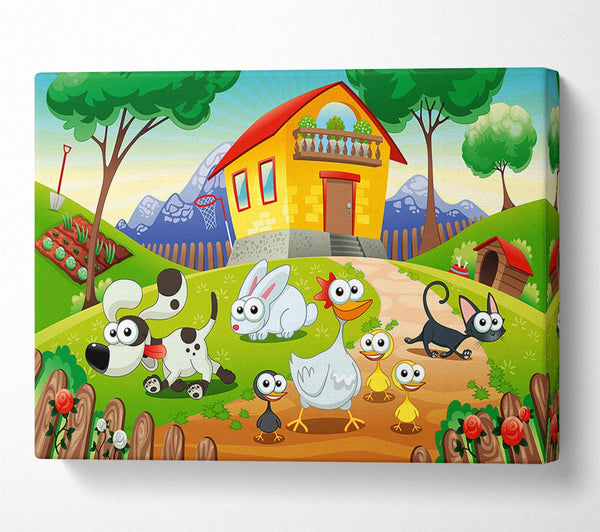  A Canvas Print of Animal Farm Fun Canvas Wall Art