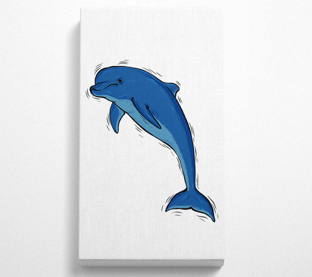  A Canvas Print of Dolphin Love Canvas Print