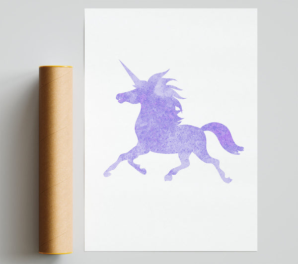 Purple Unicorn Print
