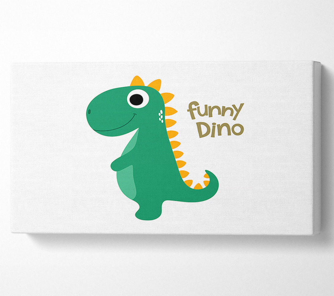  A Canvas Print of Funny Dino Canvas Art