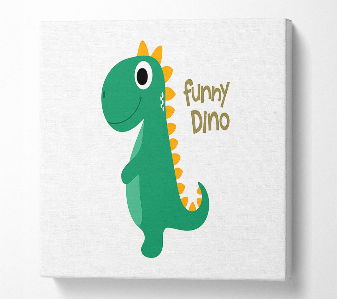  A Canvas Print of Funny Dino Canvas Art