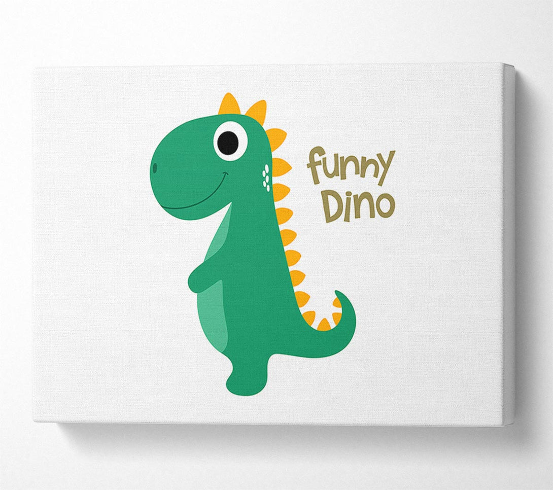  A Canvas Print of Funny Dino Canvas Art