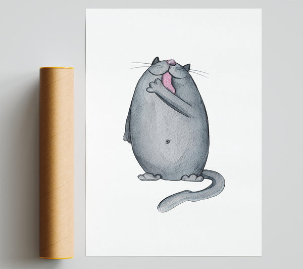 Happy Cat Giclee Print