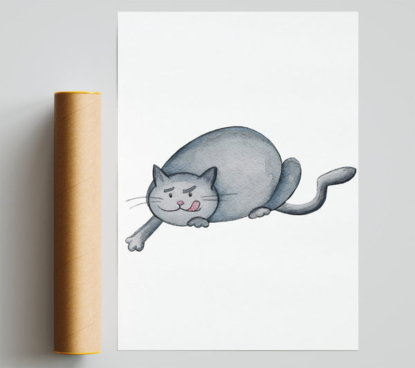 Hungry Cat Giclee Print