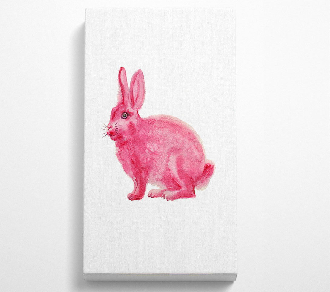  A Canvas Print of Pink Rabbit Love Canvas Print