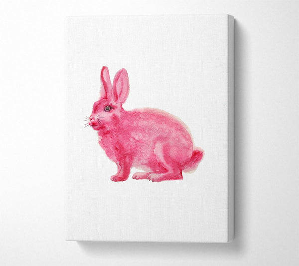  A Canvas Print of Pink Rabbit Love Canvas Print