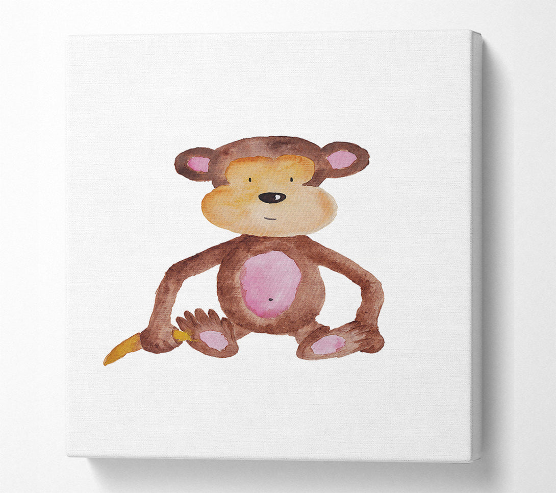  A Canvas Print of Cheeky Monkey Love Canvas Print