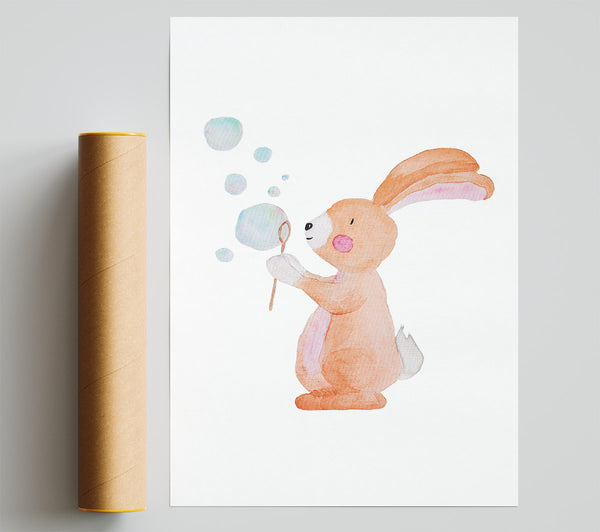 Bunny Bubble Love Giclee Print
