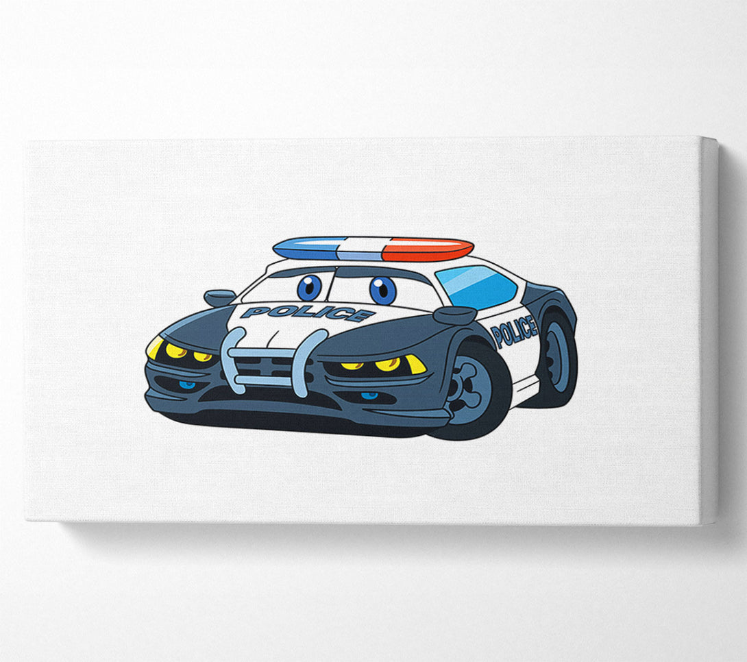  A Canvas Print of Police Car Love Canvas Wall Art
