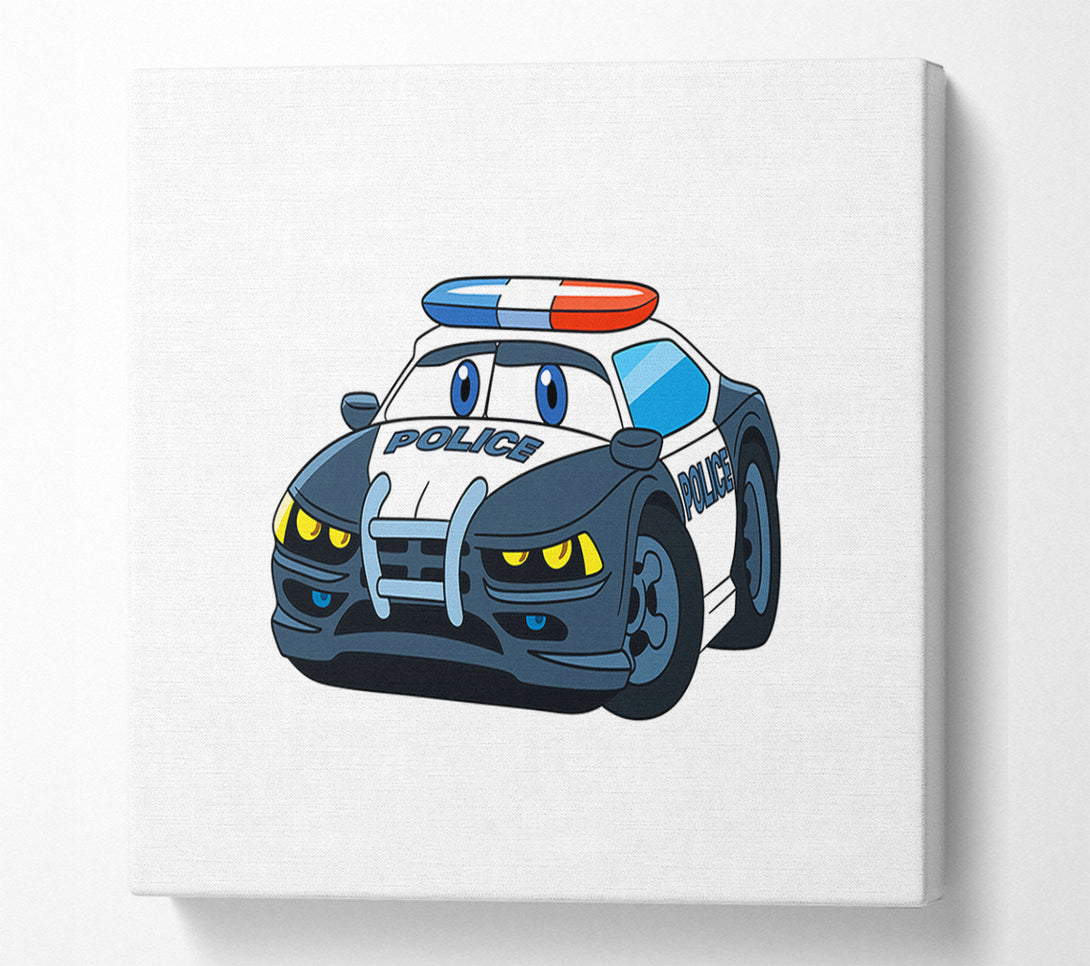  A Canvas Print of Police Car Love Canvas Wall Art