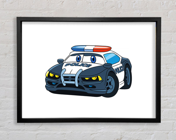 Police Car Love Framed Print