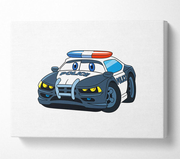  A Canvas Print of Police Car Love Canvas Wall Art