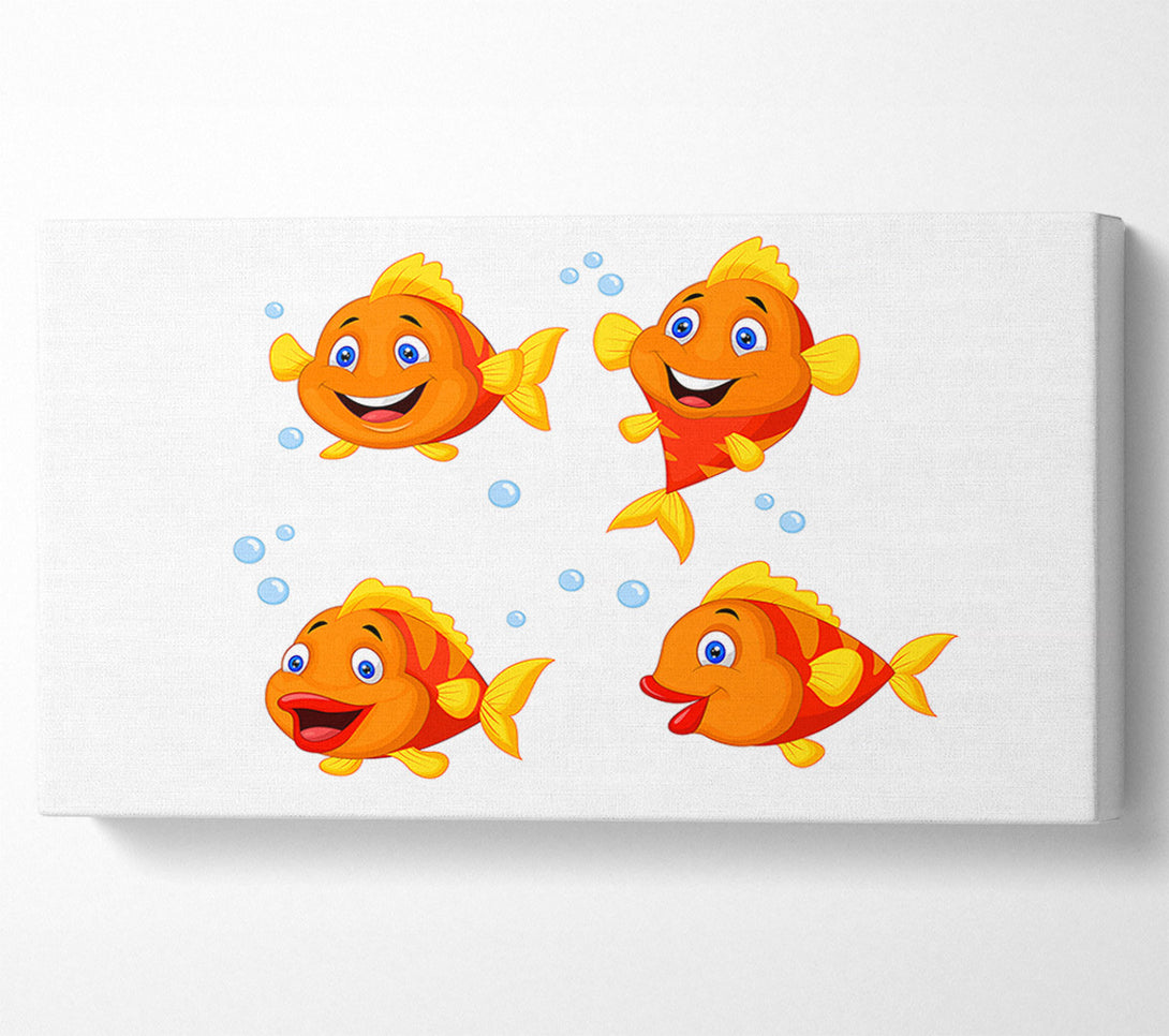  A Canvas Print of Goldfish Love 1 Canvas Art