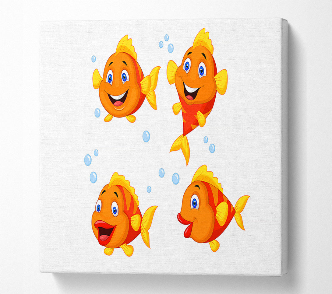  A Canvas Print of Goldfish Love 1 Canvas Art