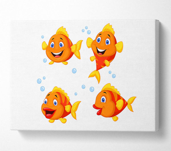  A Canvas Print of Goldfish Love 1 Canvas Art