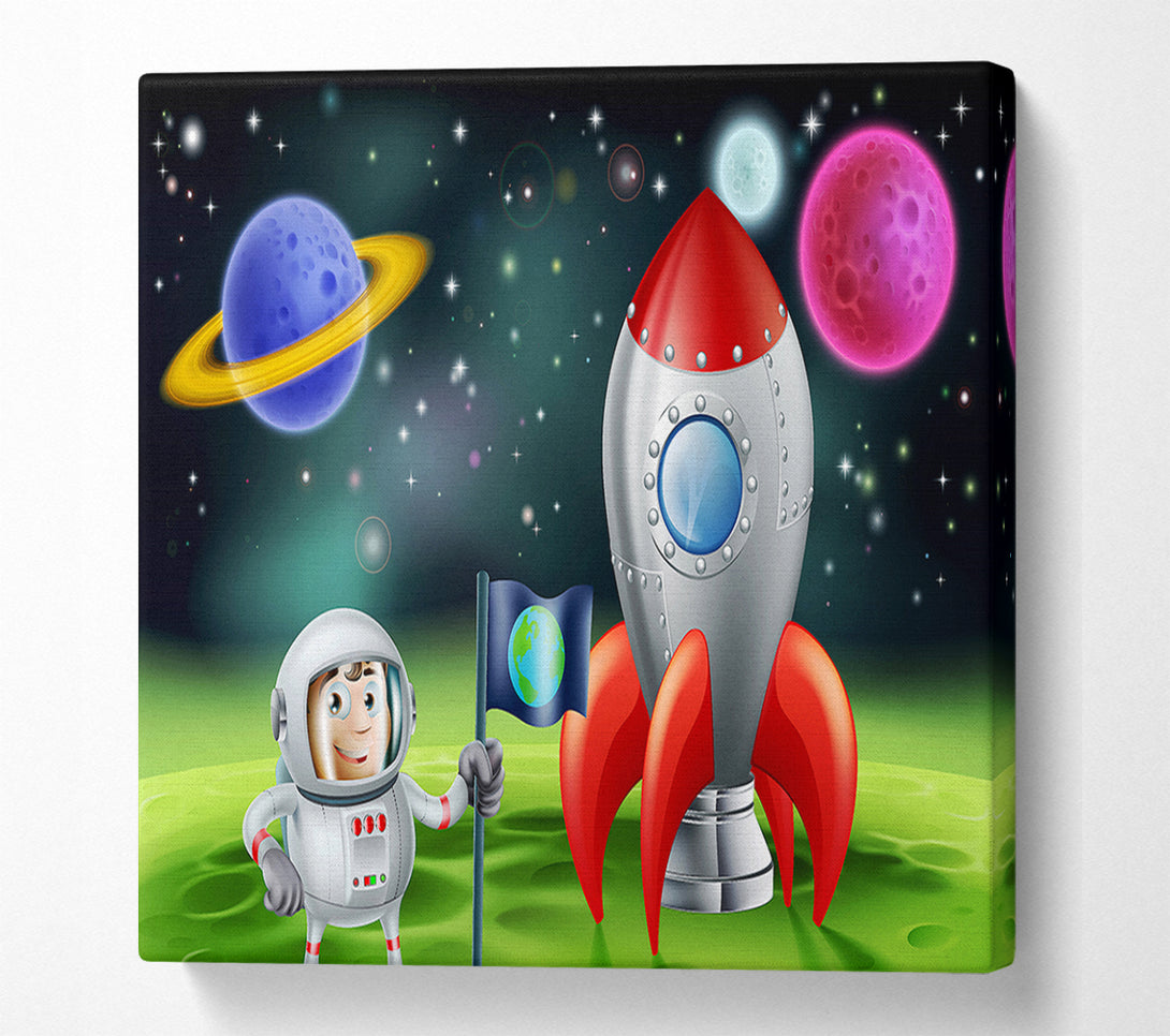  A Canvas Print of Space Boy Canvas Art
